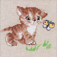 1049 Котенок с бабочкой